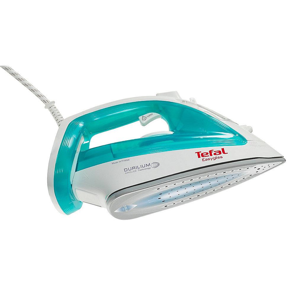 Tefal FV3951 Easygliss Dampfbügeleisen weiss/türkis