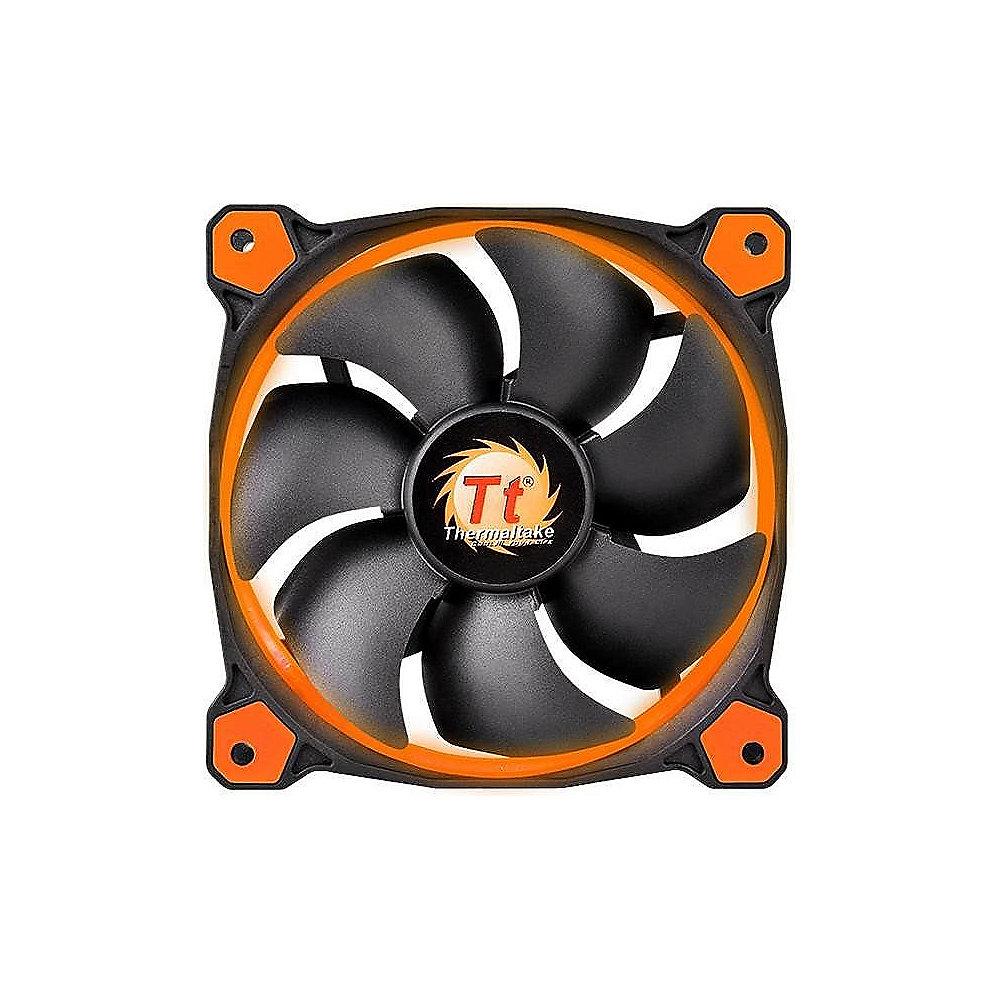 Thermaltake Riing 14 LED orange Gehäuselüfter 140x140x25mm 1000/1400upm, Thermaltake, Riing, 14, LED, orange, Gehäuselüfter, 140x140x25mm, 1000/1400upm