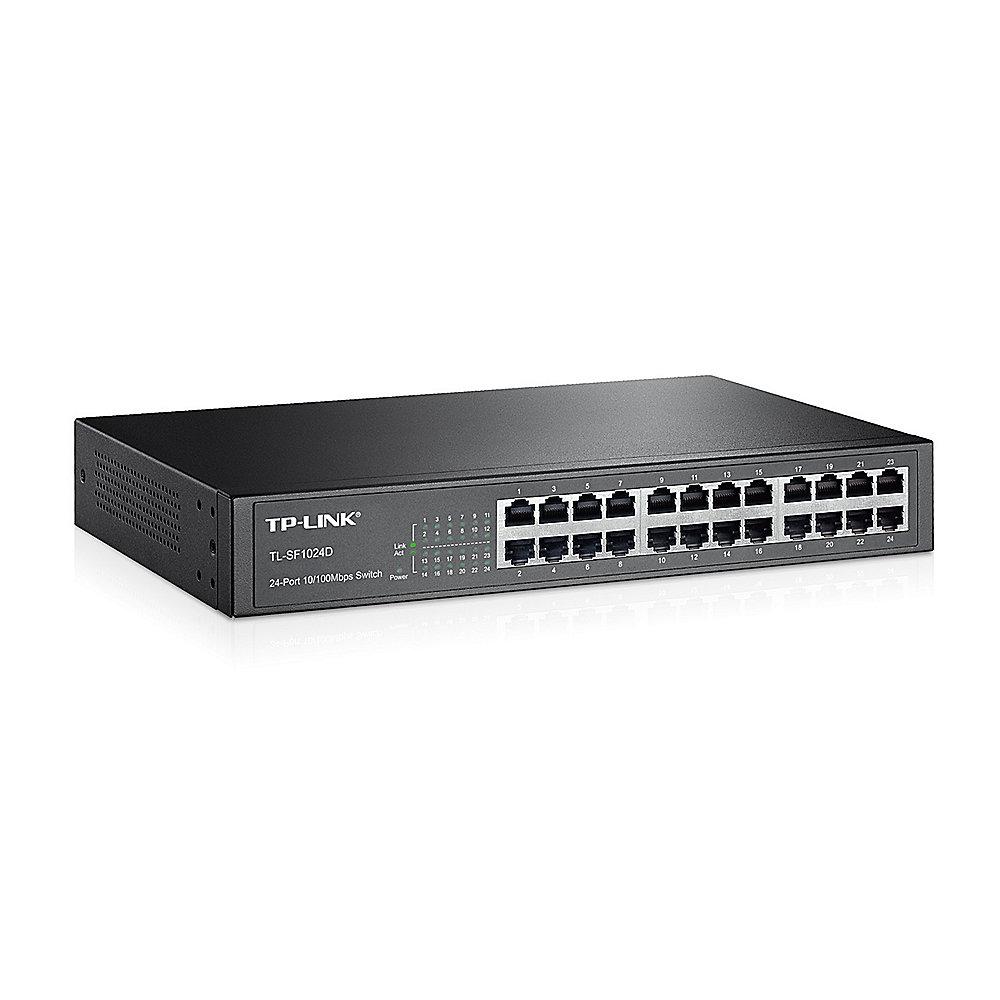 TP-Link TL-SF1024D 24x Port Switch Unmanaged 13-Zoll-Stahlgehäuse, TP-Link, TL-SF1024D, 24x, Port, Switch, Unmanaged, 13-Zoll-Stahlgehäuse