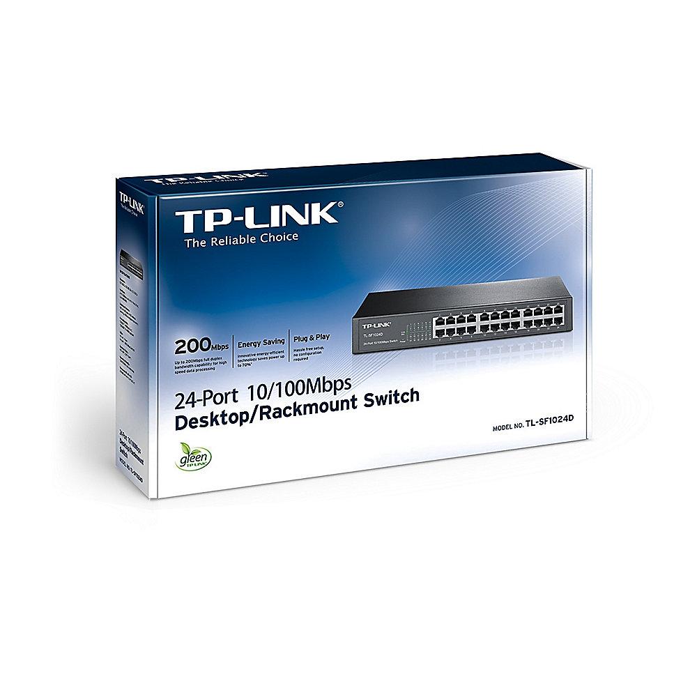 TP-Link TL-SF1024D 24x Port Switch Unmanaged 13-Zoll-Stahlgehäuse