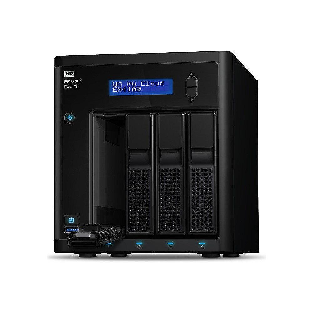 WD My Cloud EX4100 NAS System 4-Bay 16TB (4x4TB) WDBWZE0160KBK-EESN