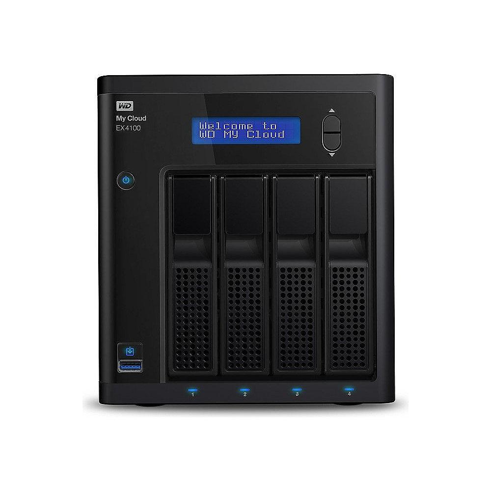 WD My Cloud EX4100 NAS System 4-Bay 16TB (4x4TB) WDBWZE0160KBK-EESN