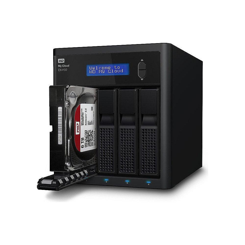 WD My Cloud EX4100 NAS System 4-Bay 16TB (4x4TB) WDBWZE0160KBK-EESN