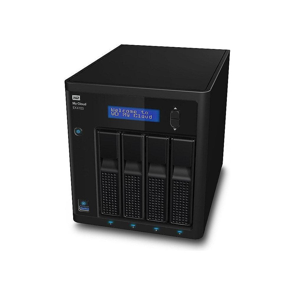 WD My Cloud EX4100 NAS System 4-Bay 16TB (4x4TB) WDBWZE0160KBK-EESN