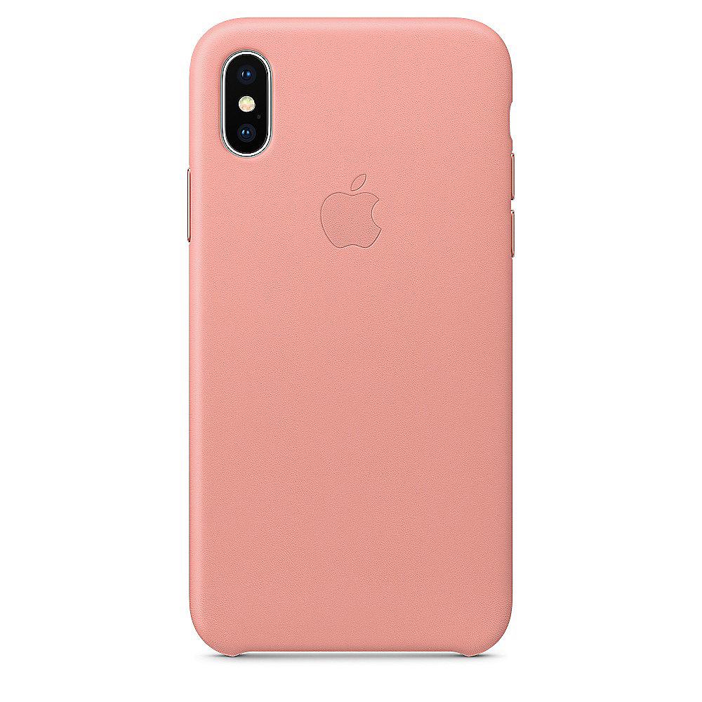 Apple Original iPhone X Leder Case-Zartrosa