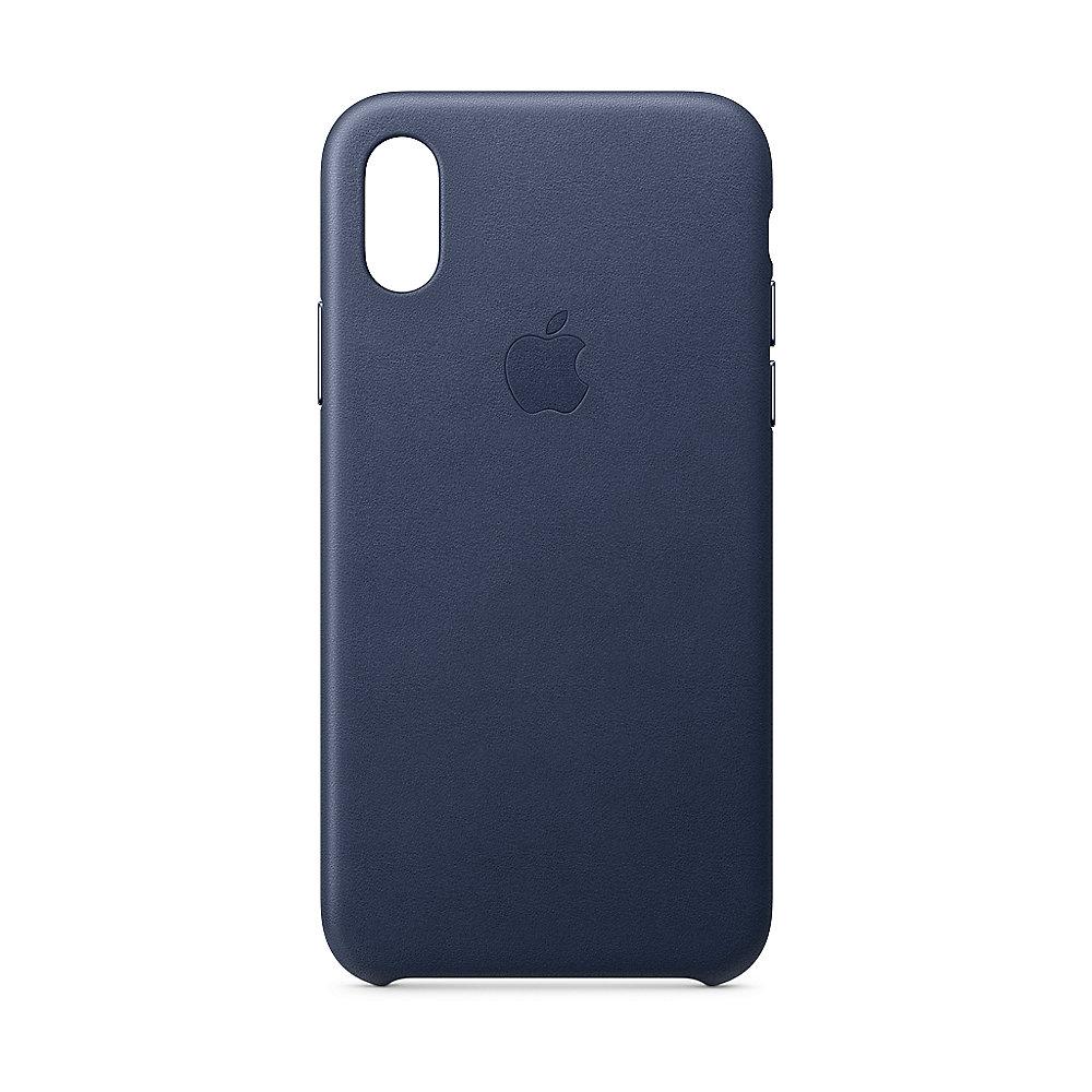 Apple Original iPhone XS Leder Case-Mitternachtsblau