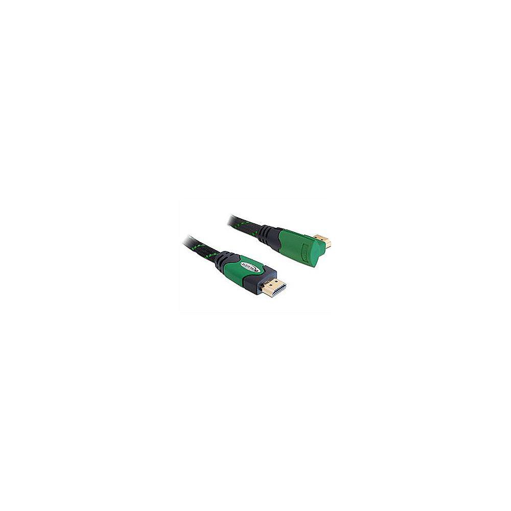 DeLOCK HDMI Kabel 2m High Speed Ethernet 4K gewinkelt St./ St. grün, DeLOCK, HDMI, Kabel, 2m, High, Speed, Ethernet, 4K, gewinkelt, St./, St., grün