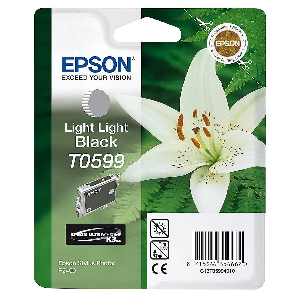 Epson C13T05994010 Druckerpatrone T0599 pigmentiertes helles schwarz, Epson, C13T05994010, Druckerpatrone, T0599, pigmentiertes, helles, schwarz