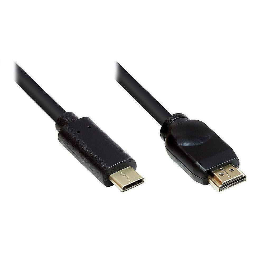 Good Connections Adapterkabel USB-C zu HDMI 2.0 4K2K/ UHD 10m schwarz, Good, Connections, Adapterkabel, USB-C, HDMI, 2.0, 4K2K/, UHD, 10m, schwarz
