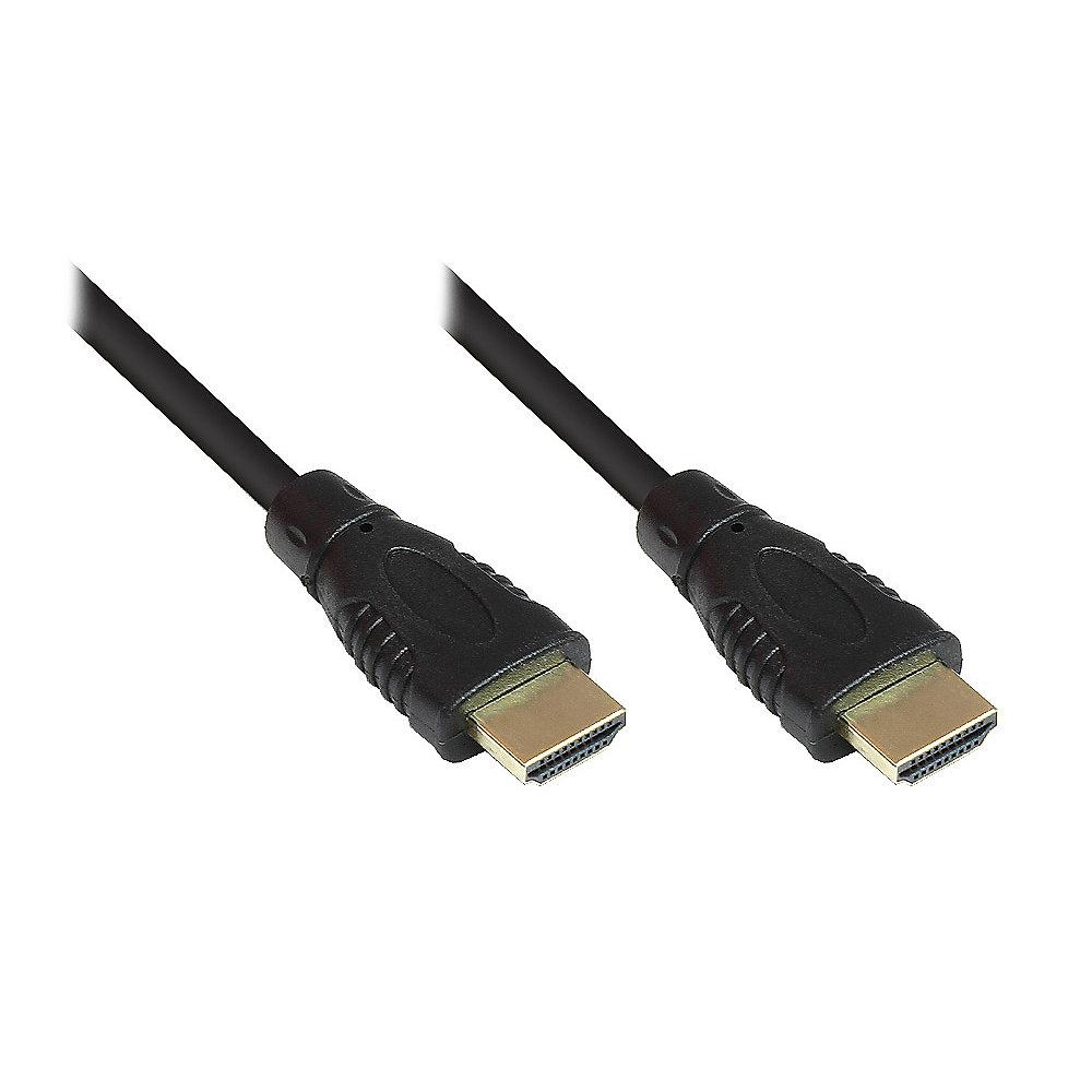 Good Connections High Speed HDMI Kabel 1,5m mit Ethernet gold Stecker schwarz, Good, Connections, High, Speed, HDMI, Kabel, 1,5m, Ethernet, gold, Stecker, schwarz