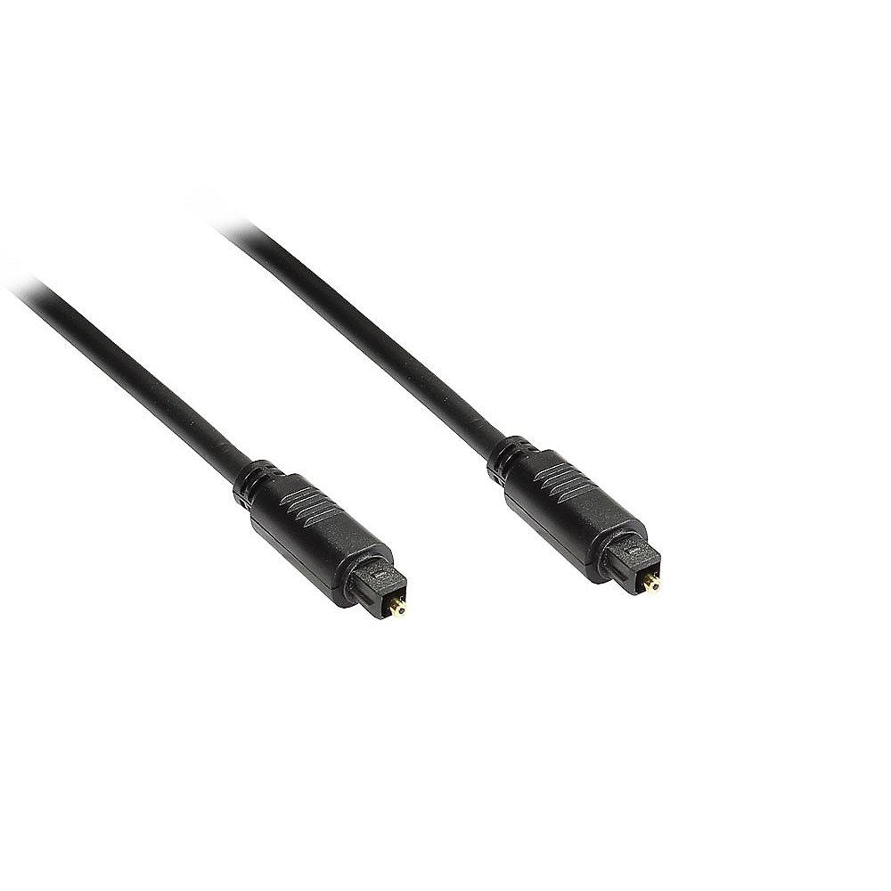 Good Connections Opt. Kabel 10m Toslink - Toslink Stecker Premium schwarz