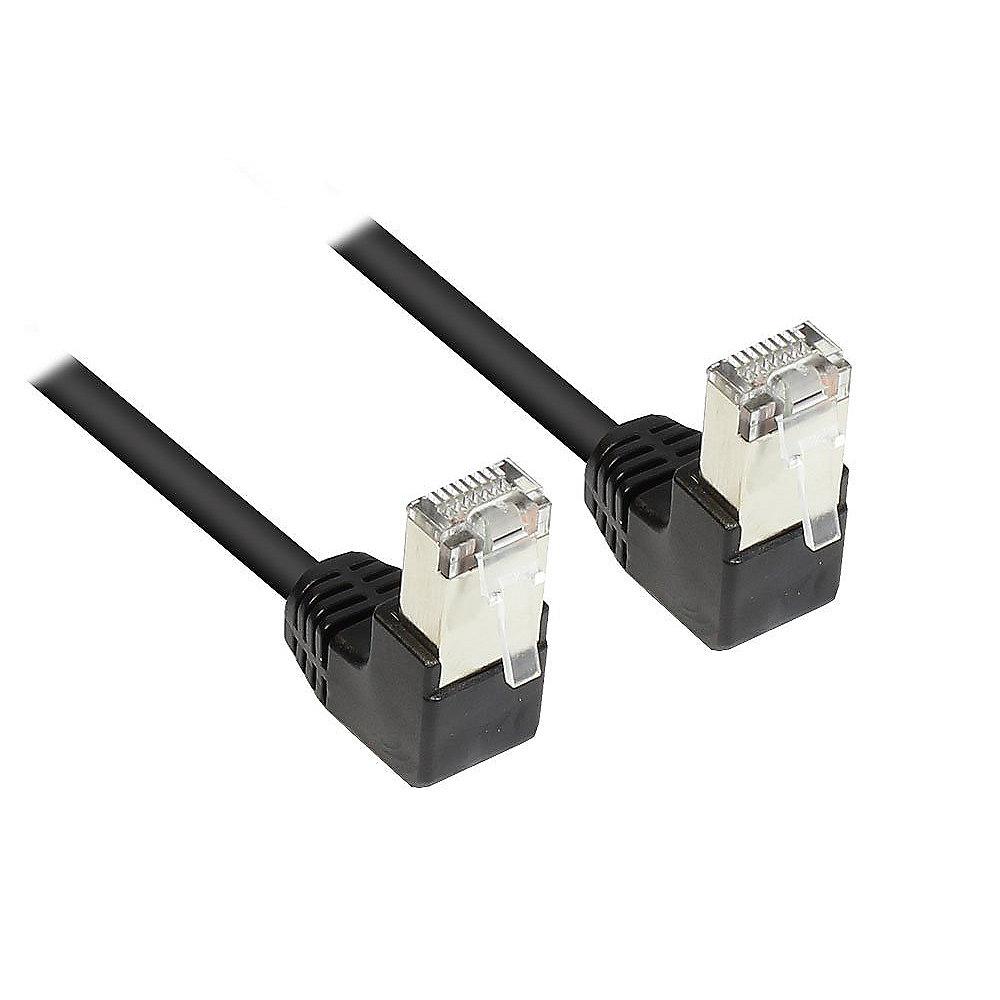 Good Connections Patchkabel Cat. 5e RJ45 2x Winkelstecker schwarz 5m, Good, Connections, Patchkabel, Cat., 5e, RJ45, 2x, Winkelstecker, schwarz, 5m