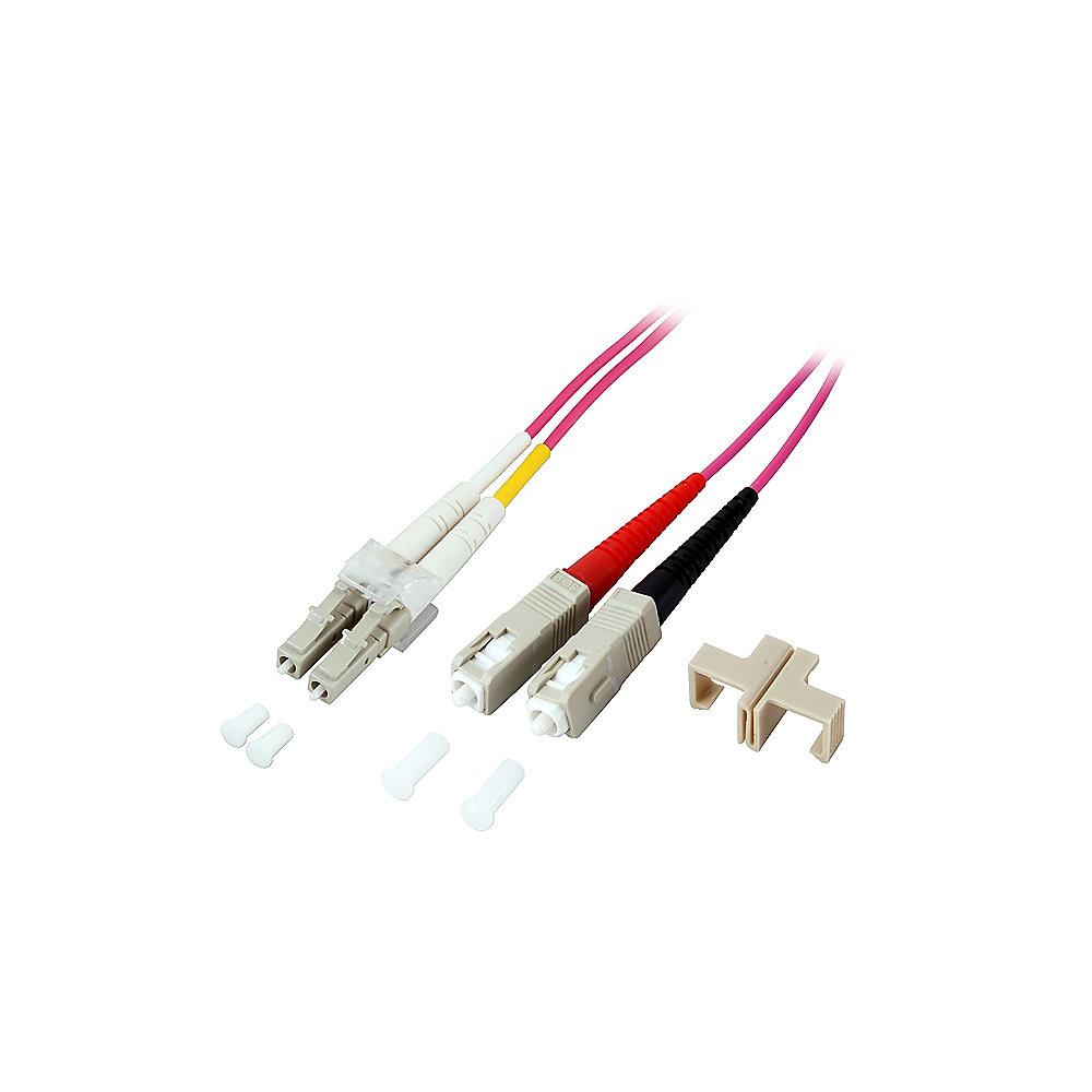 Good Connections Patchkabel LWL Duplex OM4 LC/SC Multimode 1m, Good, Connections, Patchkabel, LWL, Duplex, OM4, LC/SC, Multimode, 1m