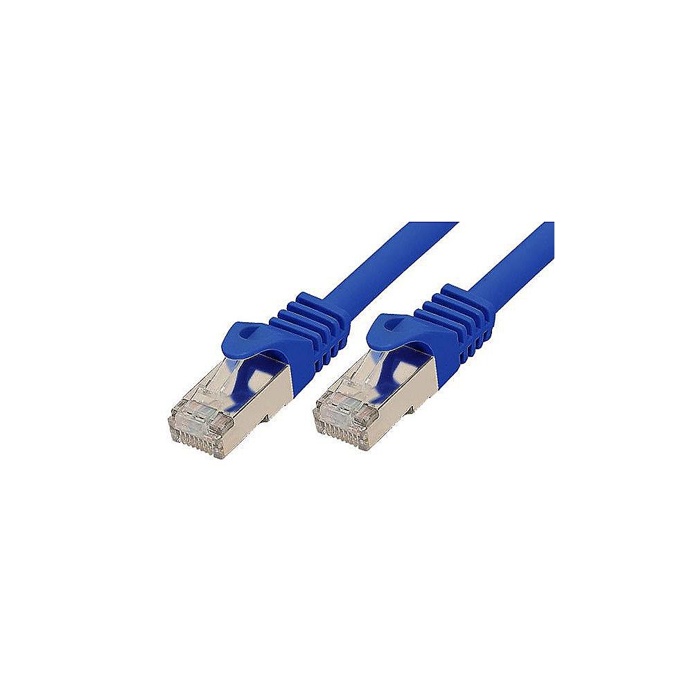Good Connections Patchkabel mit Cat. 7 Rohkabel S/FTP blau 0,5m