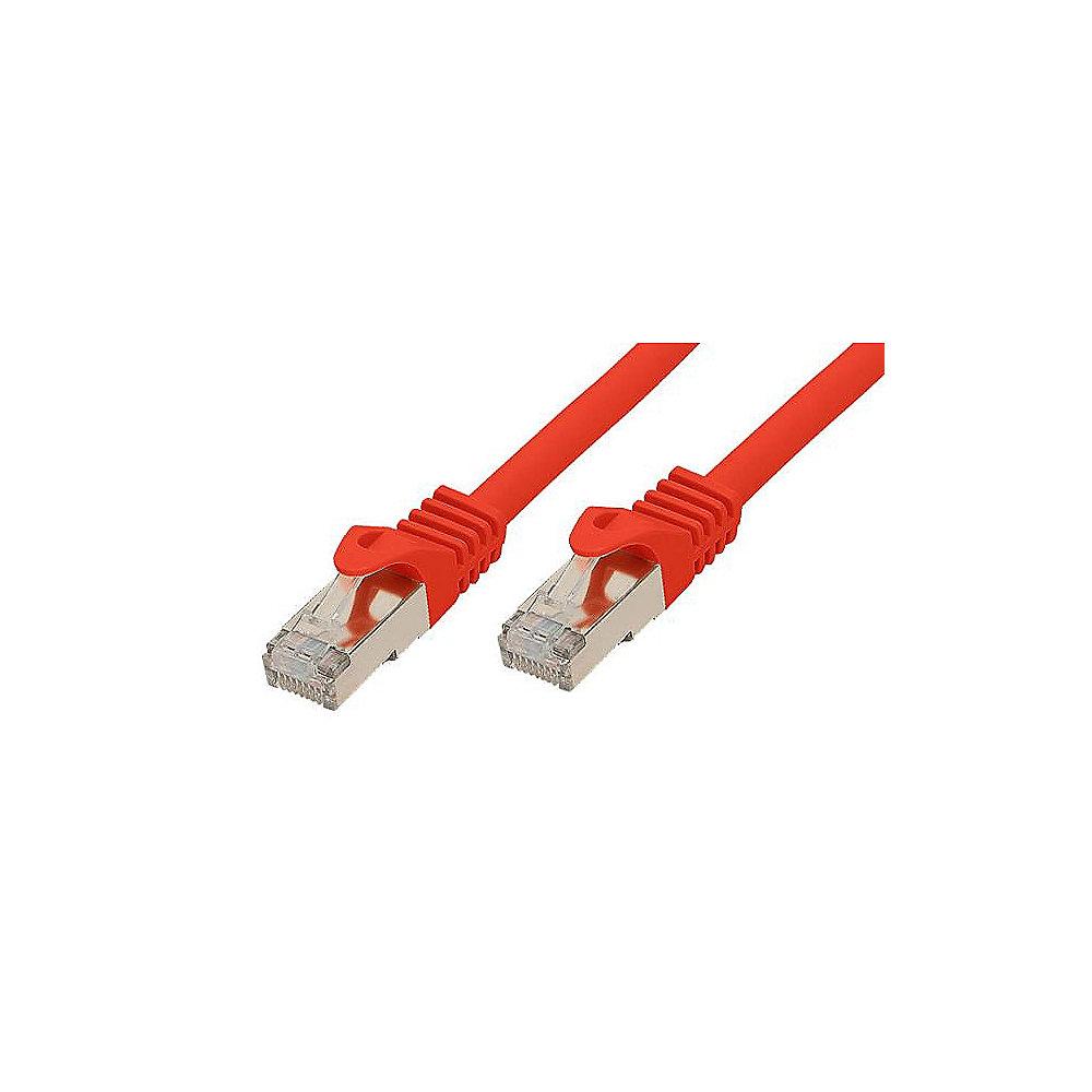 Good Connections Patchkabel mit Cat. 7 Rohkabel S/FTP rot 0,25m, Good, Connections, Patchkabel, Cat., 7, Rohkabel, S/FTP, rot, 0,25m