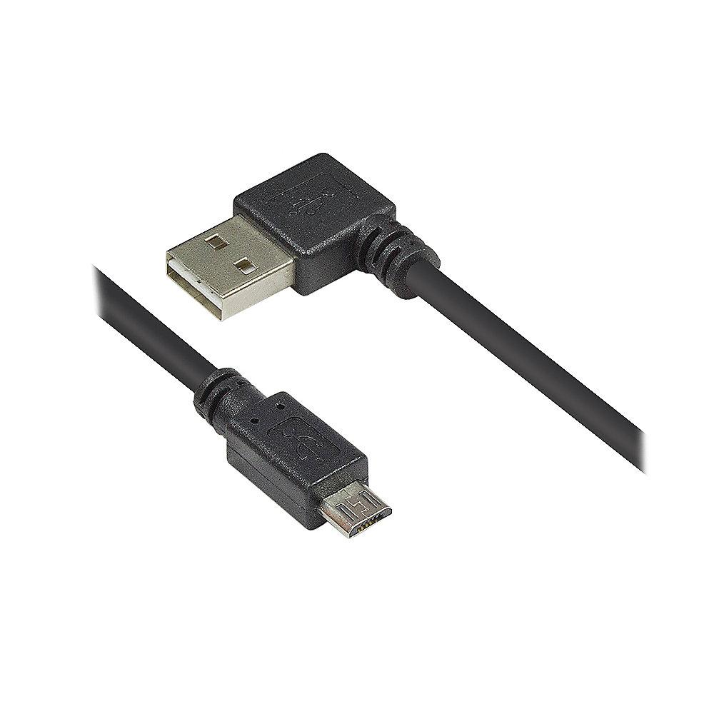 Good Connections USB 2.0 Anschlusskabel 0,5m St. A zu St. micro B schwarz w.