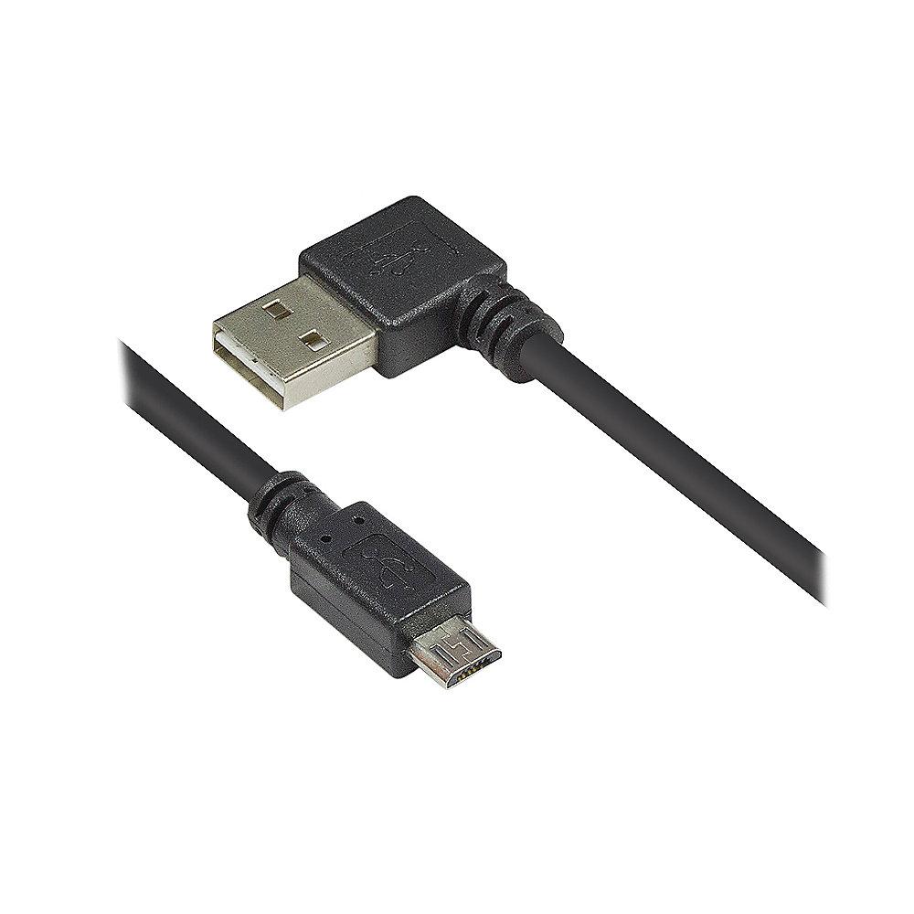 Good Connections USB 2.0 Anschlusskabel 0,5m St. A zu St. micro B schwarz w., Good, Connections, USB, 2.0, Anschlusskabel, 0,5m, St., A, St., micro, B, schwarz, w.