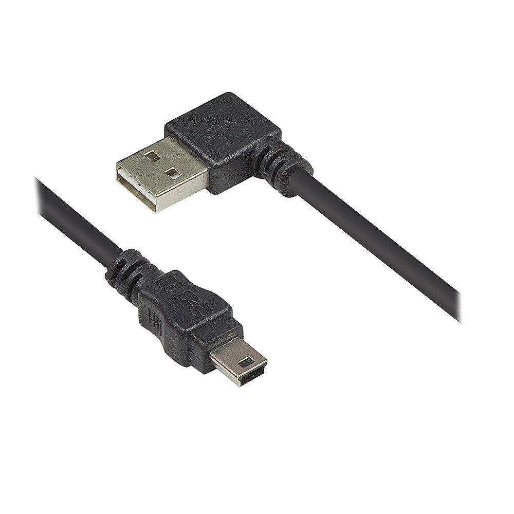 Good Connections USB 2.0 Anschlusskabel 2m EASY St. A zu St. mini B schwarz w., Good, Connections, USB, 2.0, Anschlusskabel, 2m, EASY, St., A, St., mini, B, schwarz, w.
