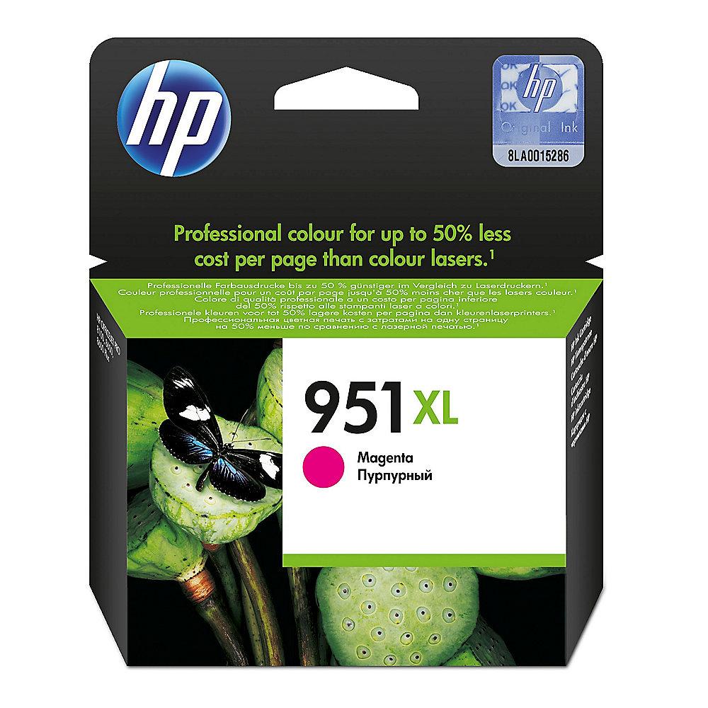 HP 951 XL Original Druckerpatrone Magenta CN047AE für ca. 1.500 Seiten, HP, 951, XL, Original, Druckerpatrone, Magenta, CN047AE, ca., 1.500, Seiten