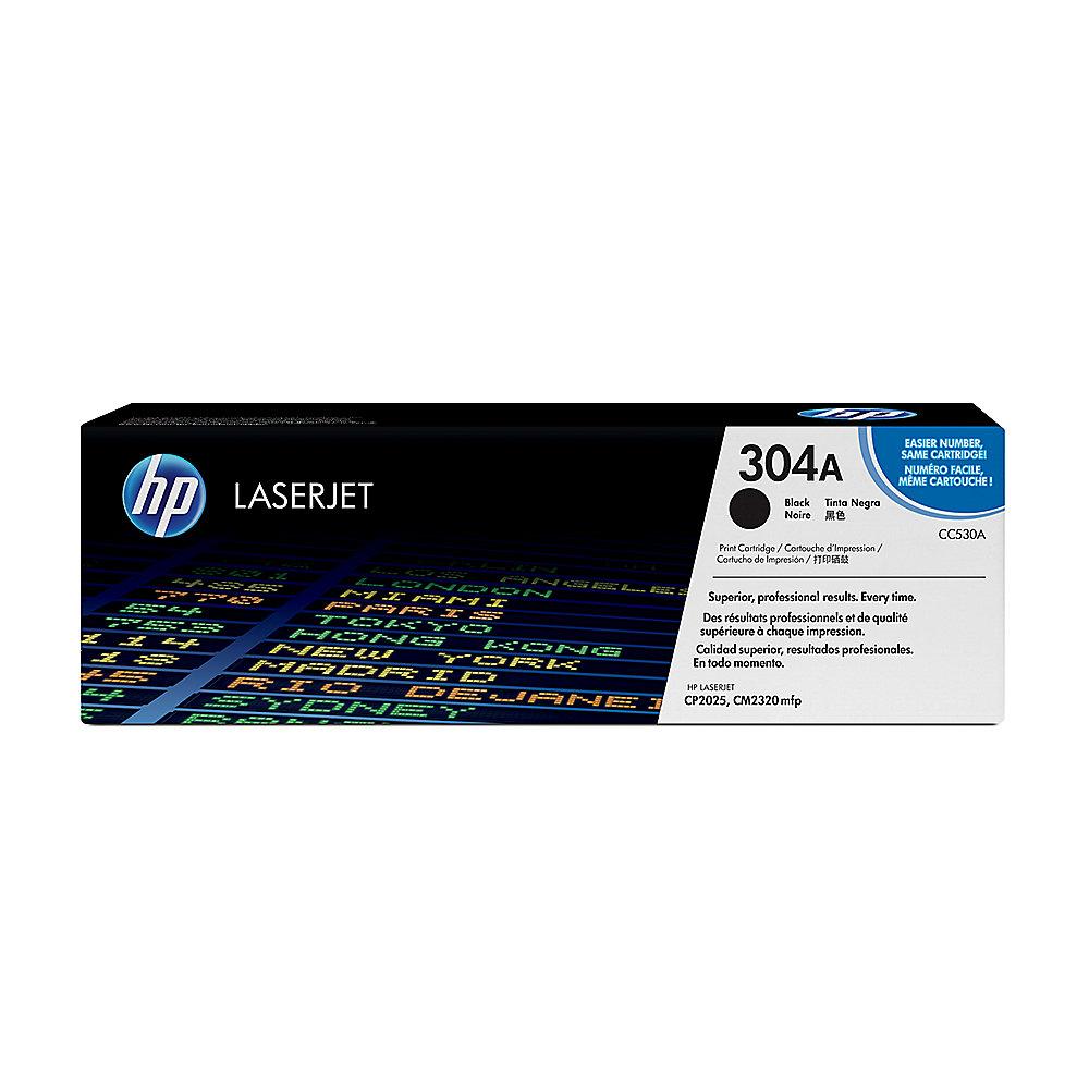 HP CC530AD 2x Original Tonerkassette 304A schwarz, HP, CC530AD, 2x, Original, Tonerkassette, 304A, schwarz