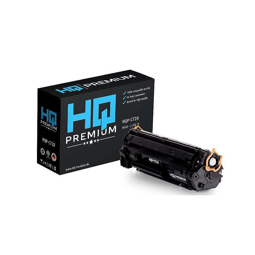 HQ-Premium Toner ersetzt Canon 728 Schwarz für ca. 2.100 Seiten