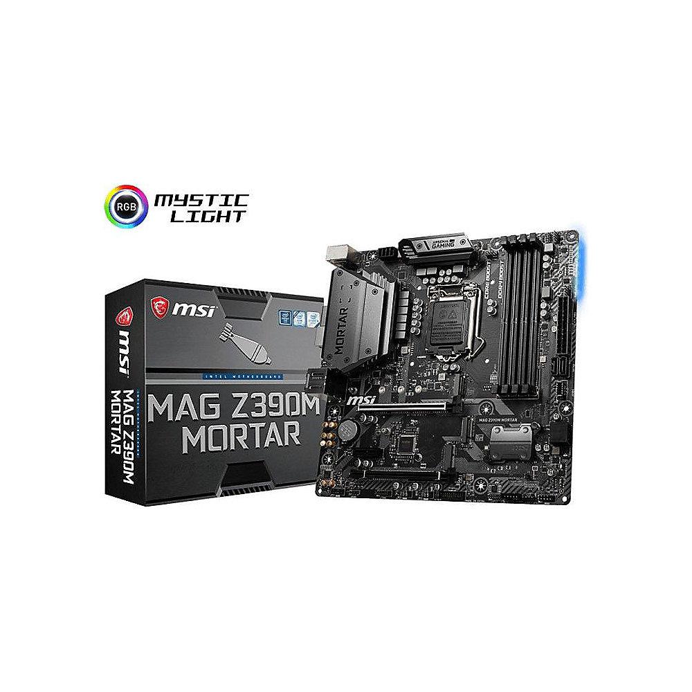 MSI MAG Z390M Mortar mATX Mainboard Sockel 1151, MSI, MAG, Z390M, Mortar, mATX, Mainboard, Sockel, 1151