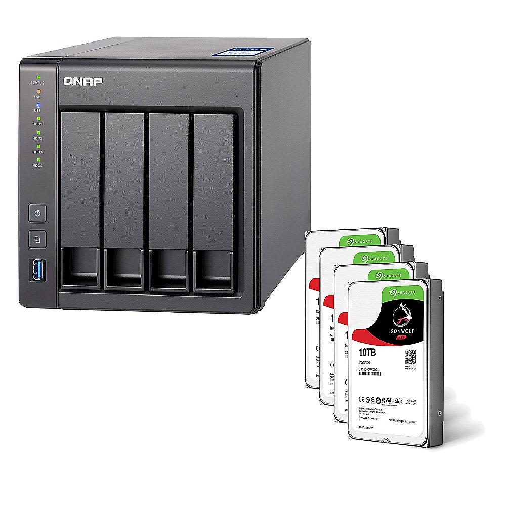 QNAP TS-431X-2G NAS System 4-Bay 40TB inkl. 4x 10TB Seagate ST10000VN0004