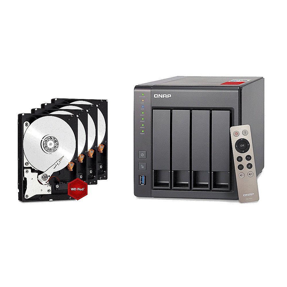 QNAP TS-451  NAS System (2GB RAM) 16TB inkl. 4x 4TB WD RED WD40EFRX, QNAP, TS-451, NAS, System, 2GB, RAM, 16TB, inkl., 4x, 4TB, WD, RED, WD40EFRX