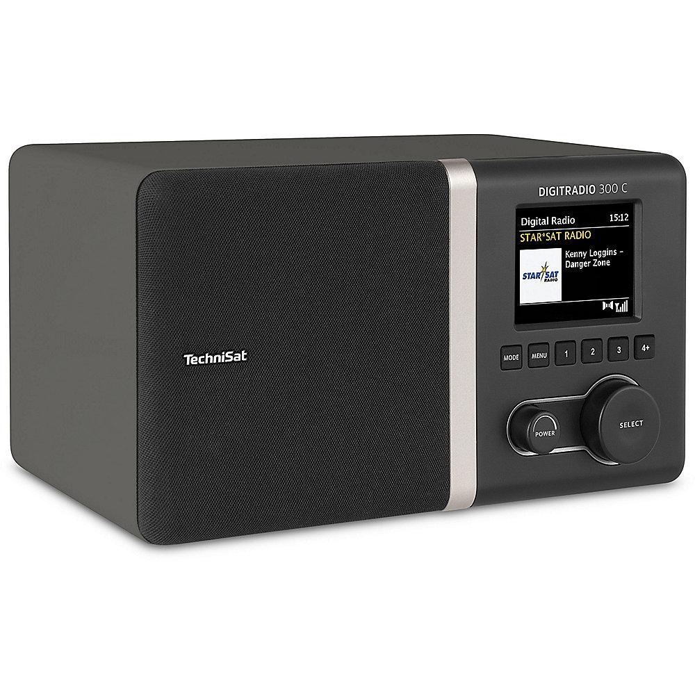 TechniSat DIGITRADIO 300 C DAB /UKW Radio, antrazit, mit Timer