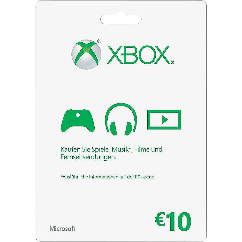 Xbox Live Guthabenkarte 10€, Xbox, Live, Guthabenkarte, 10€