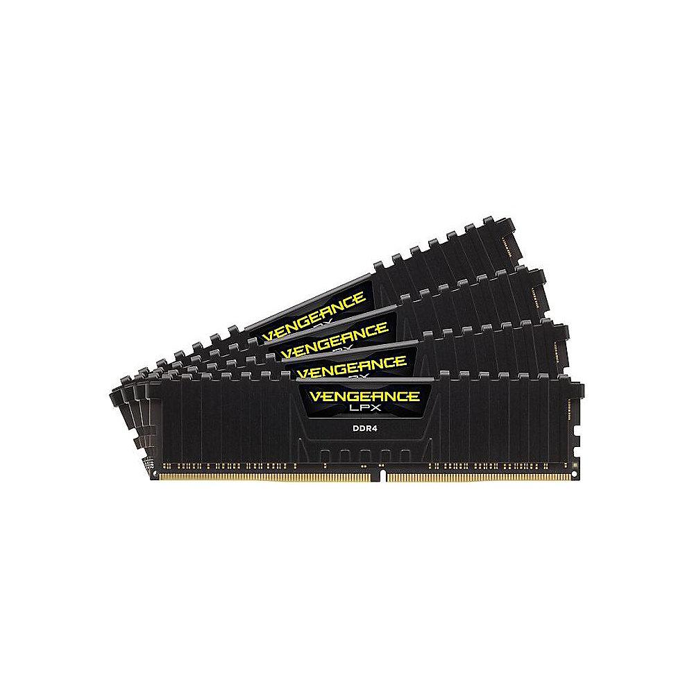 32GB (4x8GB) Corsair Vengeance LPX schwarz DDR4-3600 RAM CL18 Kit, 32GB, 4x8GB, Corsair, Vengeance, LPX, schwarz, DDR4-3600, RAM, CL18, Kit