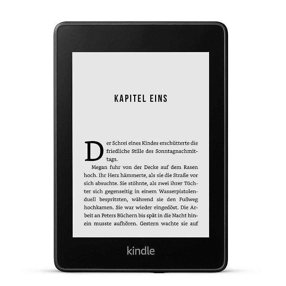 Amazon Kindle Paperwhite, wasserfester eReader WiFi mit Spezialangeboten schwarz, Amazon, Kindle, Paperwhite, wasserfester, eReader, WiFi, Spezialangeboten, schwarz