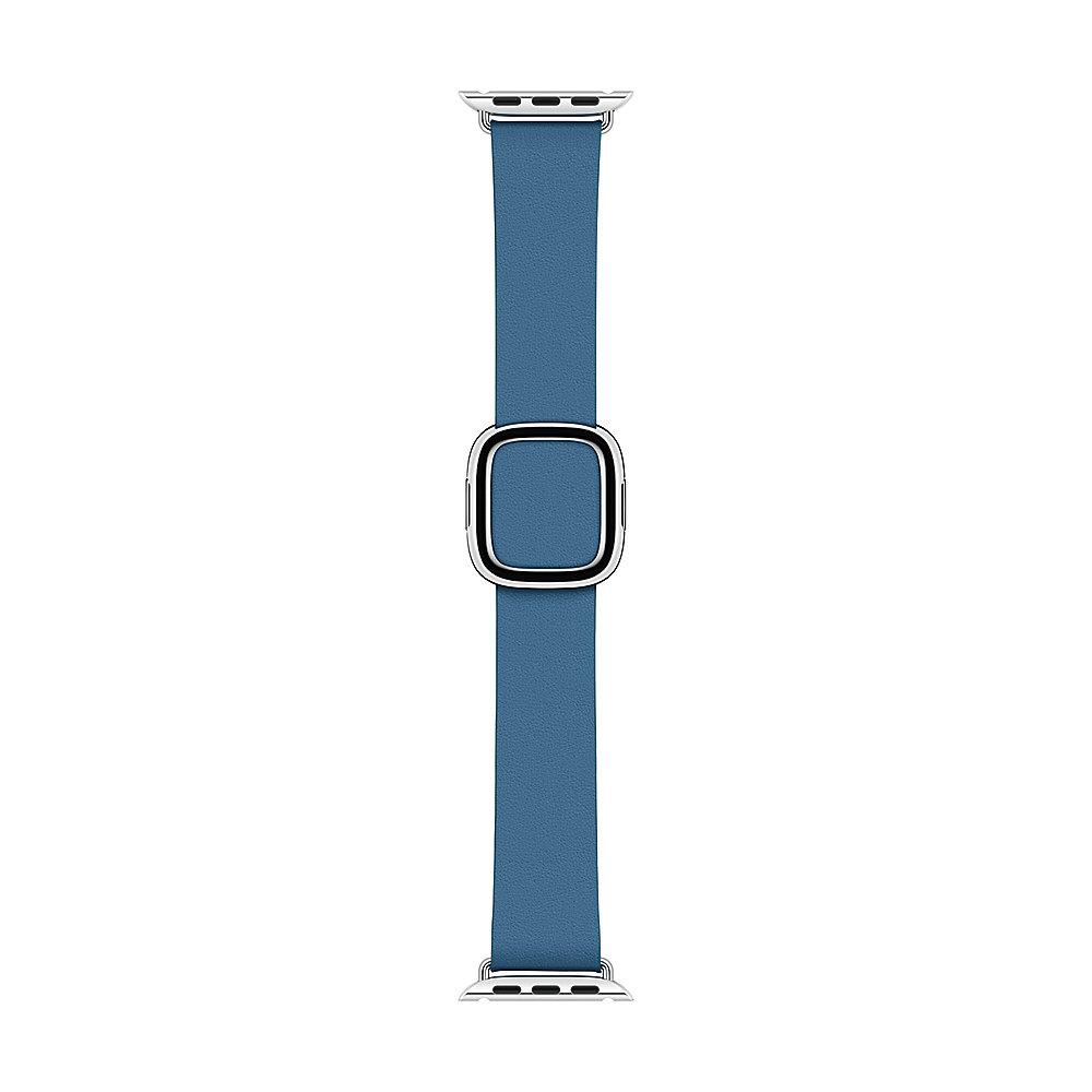 Apple Watch 40mm Modernes Lederarmband Cape Cod Blau small