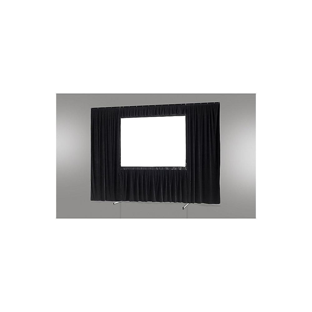 celexon Vorhangset 4-seitig für Faltrahmenleinwand Mobil Expert 203 x 127 cm