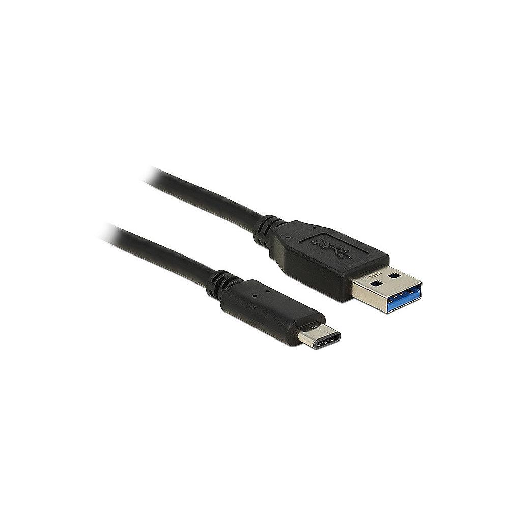 DeLOCK USB 3.1 Kabel 1m A zu C SuperSpeed Gen2 St./St. schwarz