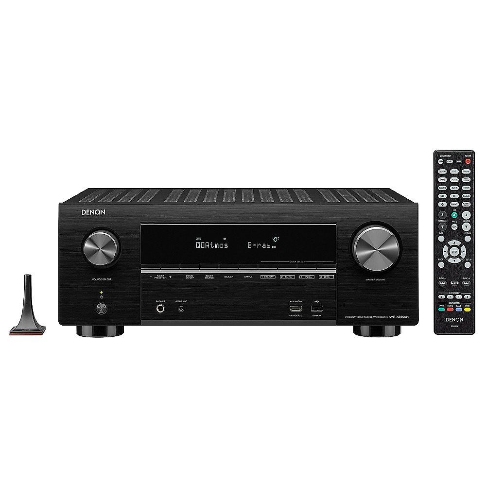 Denon AVR-X3500H 7.2 AV Receiver Schwarz 4K DLNA BT WLAN HEOS Alexa, Denon, AVR-X3500H, 7.2, AV, Receiver, Schwarz, 4K, DLNA, BT, WLAN, HEOS, Alexa