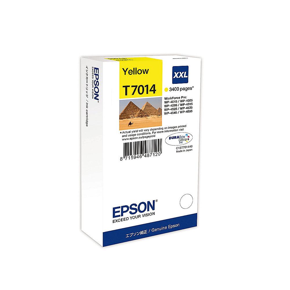 Epson C13T70144010 Druckerpatrone T7014 XXL gelb mit sehr hoher Kapazität