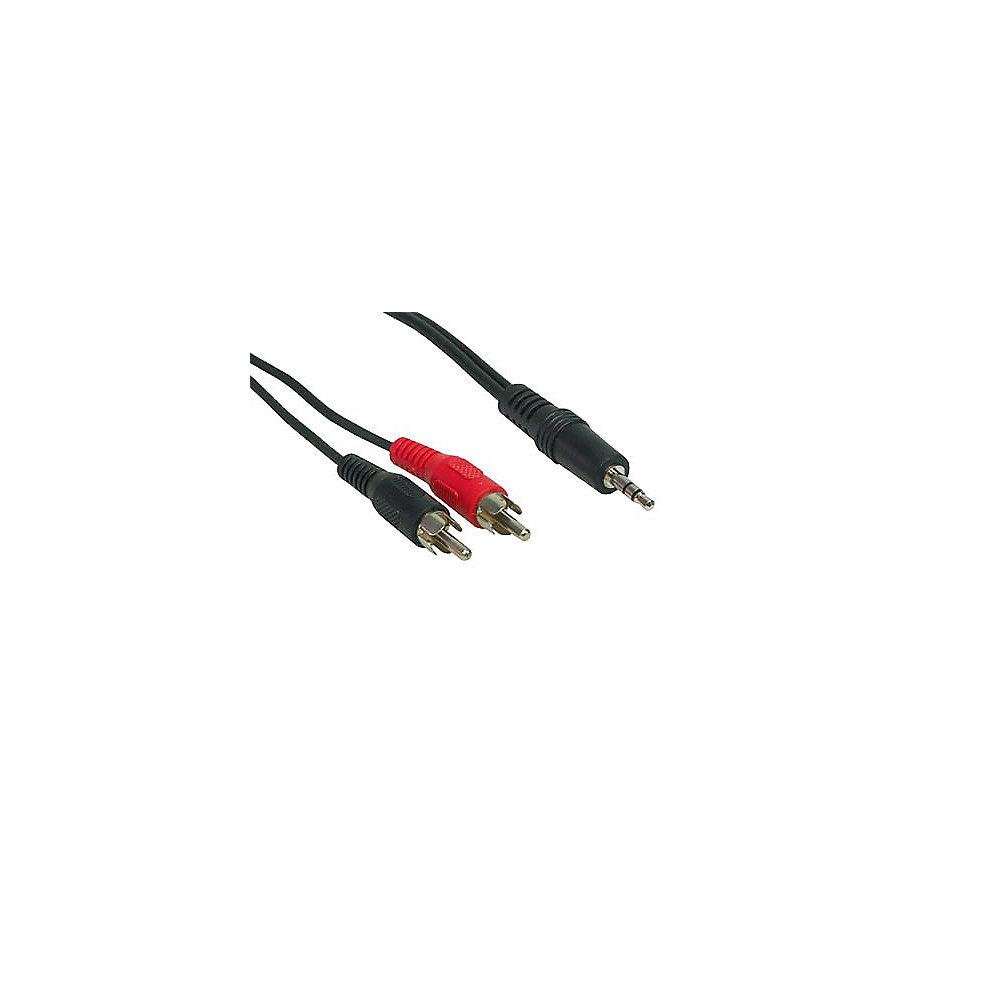 Good Connections Cinch Kabel 1,5m Stecker - Klinke Stecker stereo schwarz