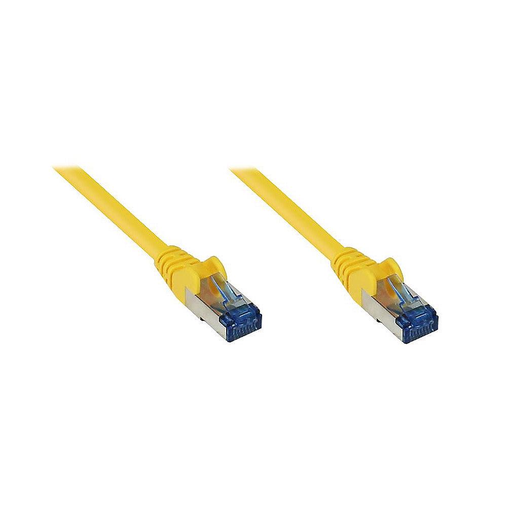 Good Connections Patchkabel Cat. 6a S/FTP, PiMF halogenfrei 500MHz gelb 3m, Good, Connections, Patchkabel, Cat., 6a, S/FTP, PiMF, halogenfrei, 500MHz, gelb, 3m