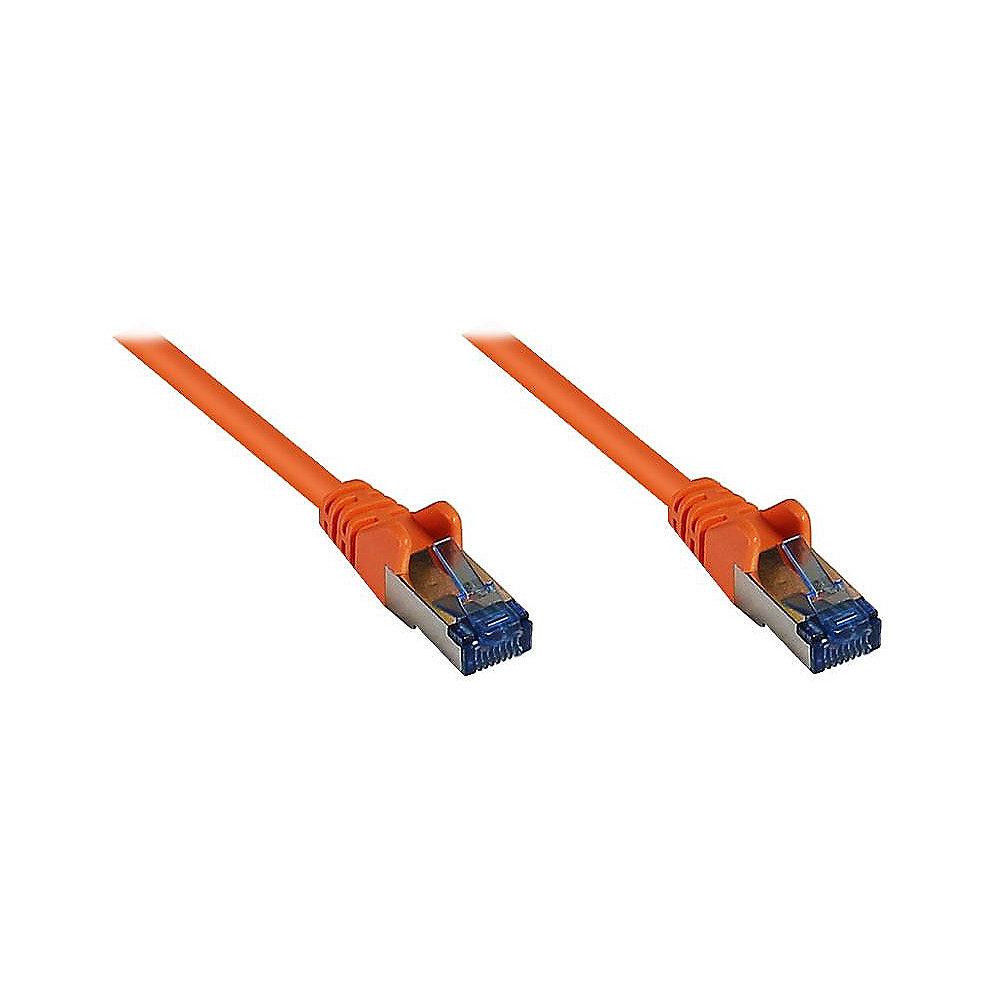 Good Connections Patchkabel Cat. 6a S/FTP, PiMF halogenfrei 500MHz orange 30m, Good, Connections, Patchkabel, Cat., 6a, S/FTP, PiMF, halogenfrei, 500MHz, orange, 30m