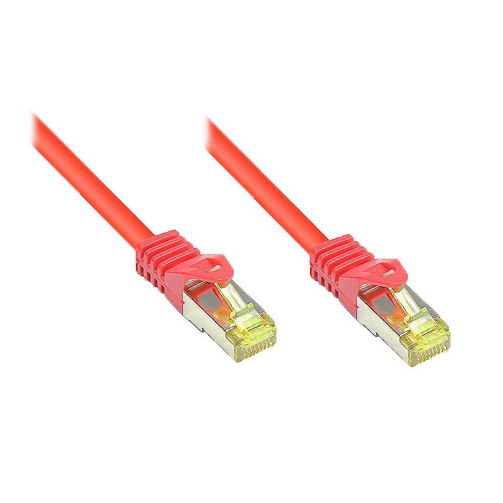 Good Connections Patchkabel mit Cat. 7 Rohkabel S/FTP 0,15m rot, Good, Connections, Patchkabel, Cat., 7, Rohkabel, S/FTP, 0,15m, rot