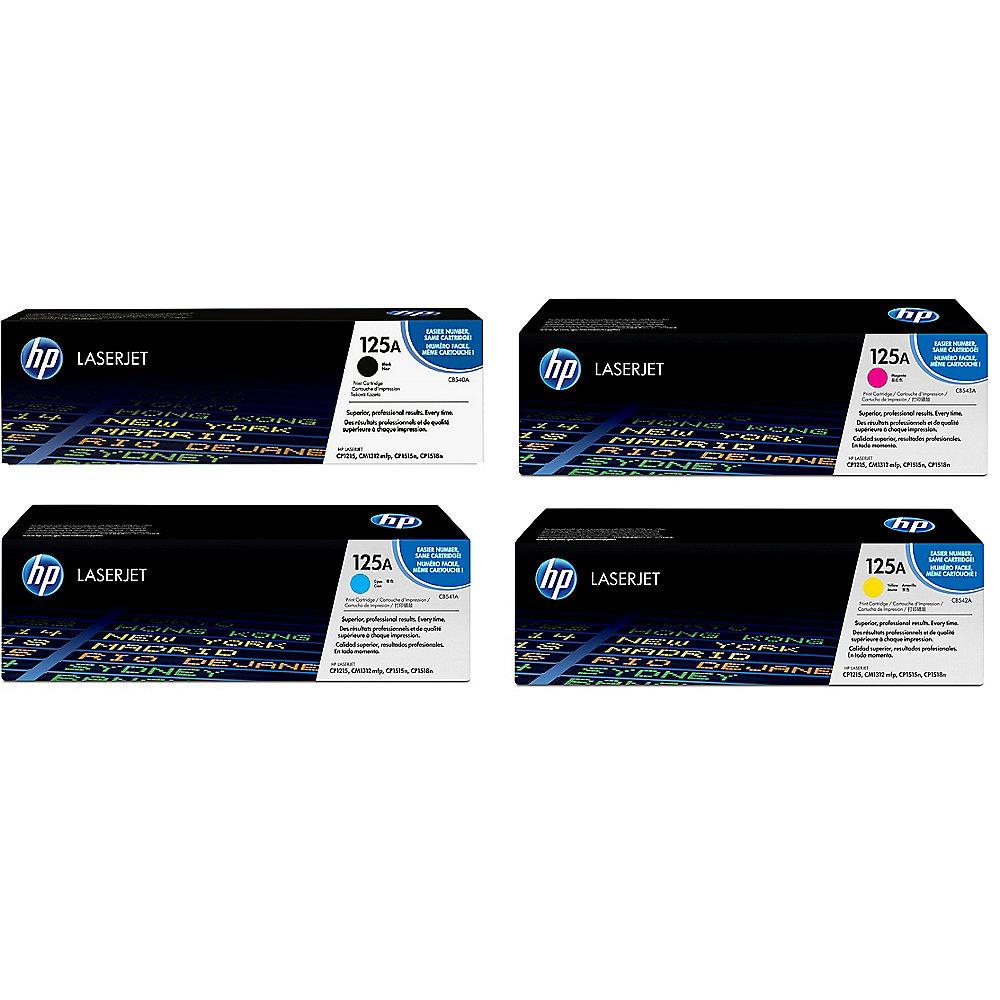 HP 125A Original Toner Bundle (BK, C, M, Y), HP, 125A, Original, Toner, Bundle, BK, C, M, Y,