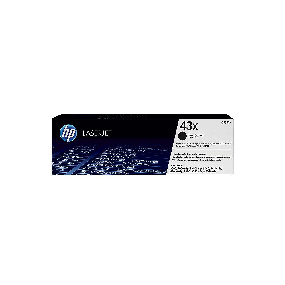 HP C8543X Original Tonerkassette 43X Schwarz für ca. 30.000 Seiten