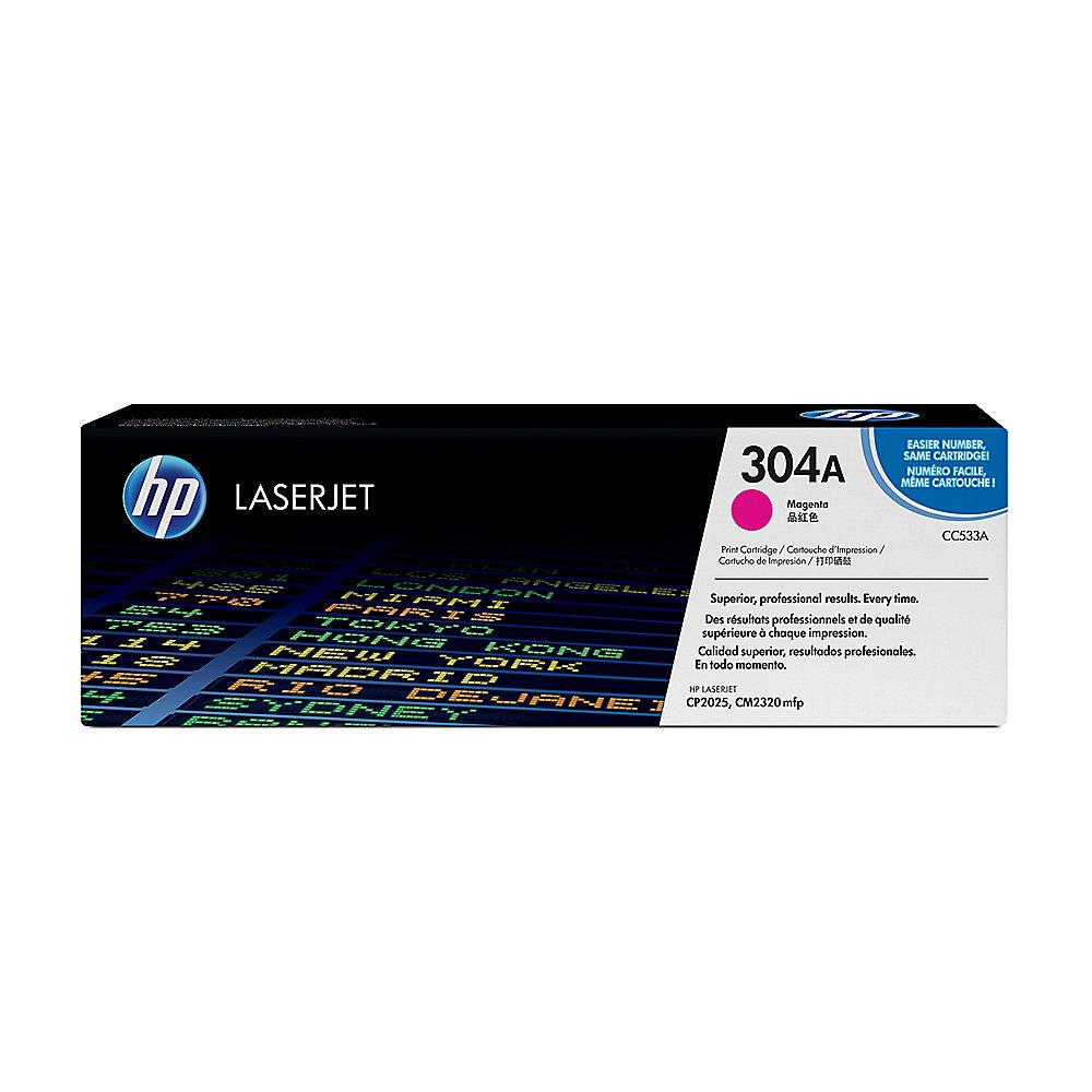 HP CC533A Original Tonerkassette 304A magenta