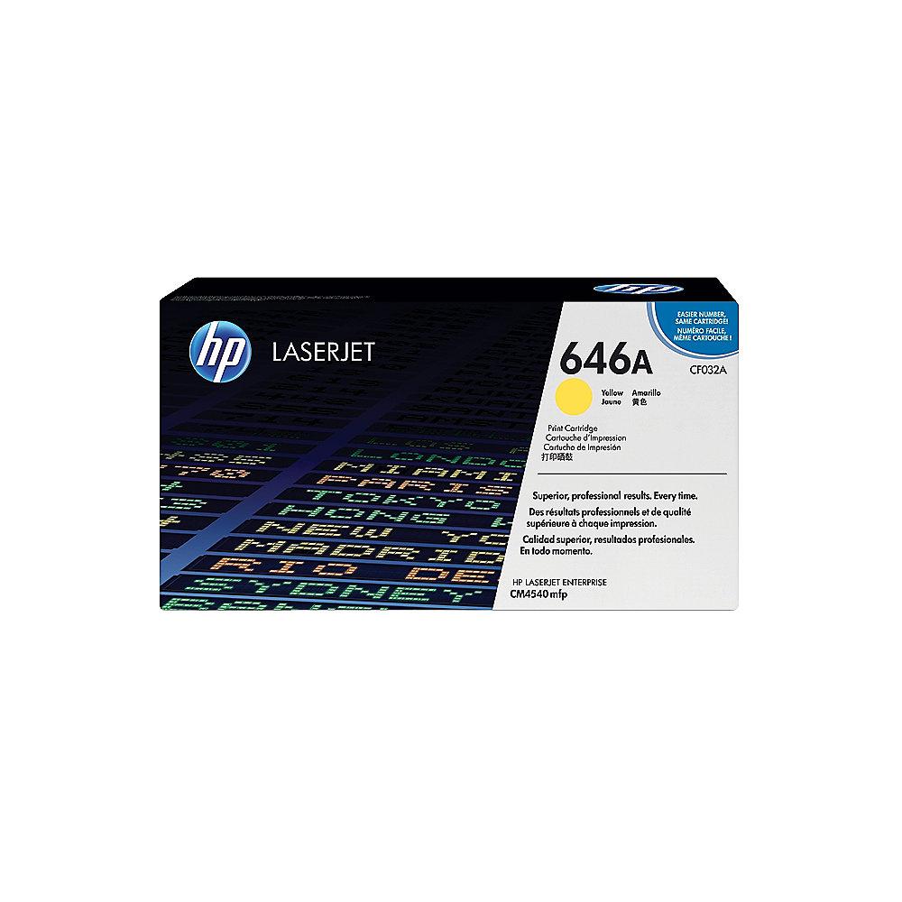 HP CF032A Original Tonerkassette 646A gelb, HP, CF032A, Original, Tonerkassette, 646A, gelb