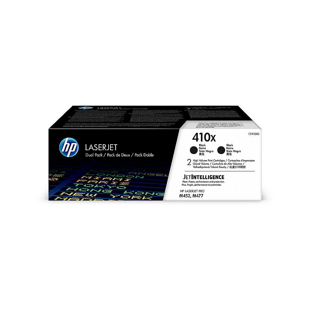HP CF410XD 2x Original Tonerkassette 410X schwarz 6.500 Seiten M452 M477, HP, CF410XD, 2x, Original, Tonerkassette, 410X, schwarz, 6.500, Seiten, M452, M477