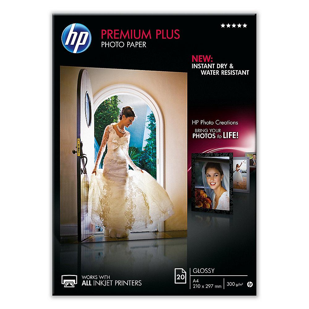 HP CR672A Premium Plus Fotopapier glänzend, 20 Blatt, DIN A4, HP, CR672A, Premium, Plus, Fotopapier, glänzend, 20, Blatt, DIN, A4