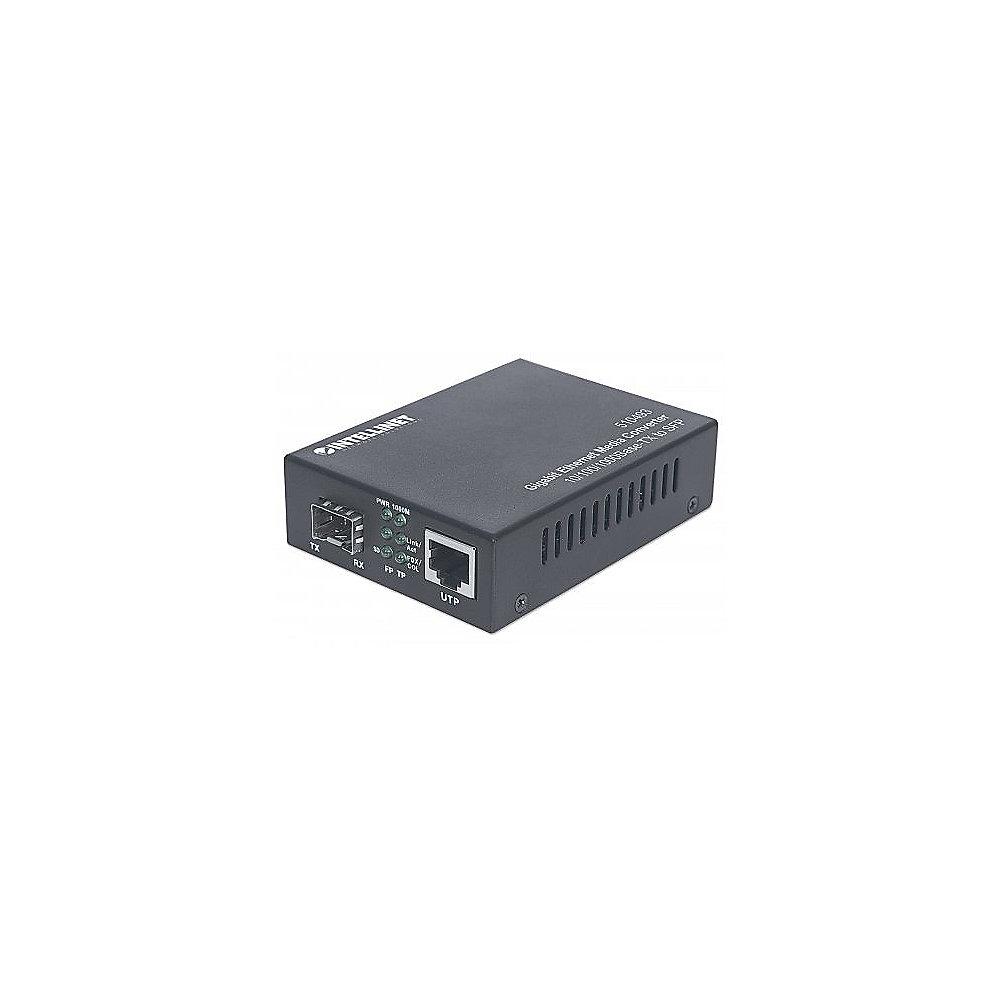 Intellinet Gigabit Ethernet auf SFP Medienkonverter leer, Intellinet, Gigabit, Ethernet, SFP, Medienkonverter, leer
