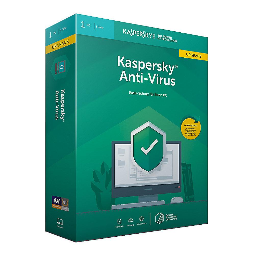 Kaspersky Anti-Virus 2019 Upgrade 1PC 1Jahr Minibox / Produkt Key, Kaspersky, Anti-Virus, 2019, Upgrade, 1PC, 1Jahr, Minibox, /, Produkt, Key