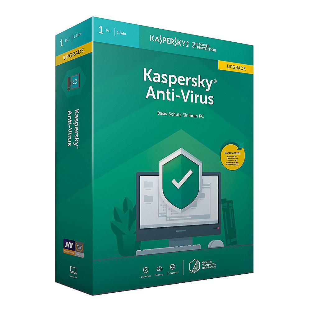 Kaspersky Anti-Virus 2019 Upgrade 1PC 1Jahr Minibox / Produkt Key